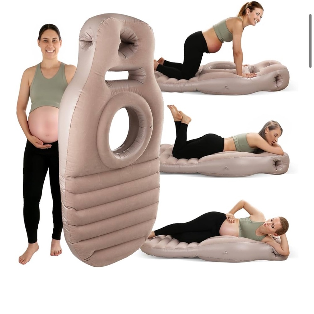 Inflatable Pregnancy Pillow with Hole